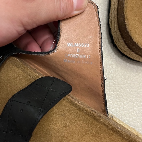 Barbour Pamela Espadrille Leather Sandals - Women UK 8/ US 10/ EU 41 - Picture 9 of 9